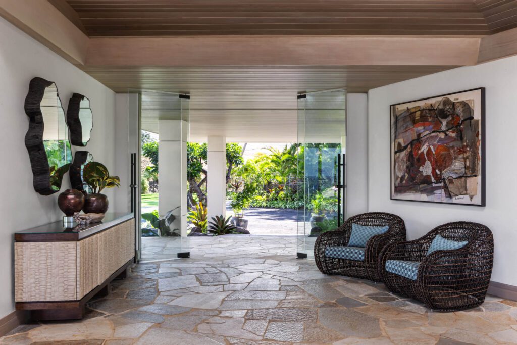 Entrance to resort home