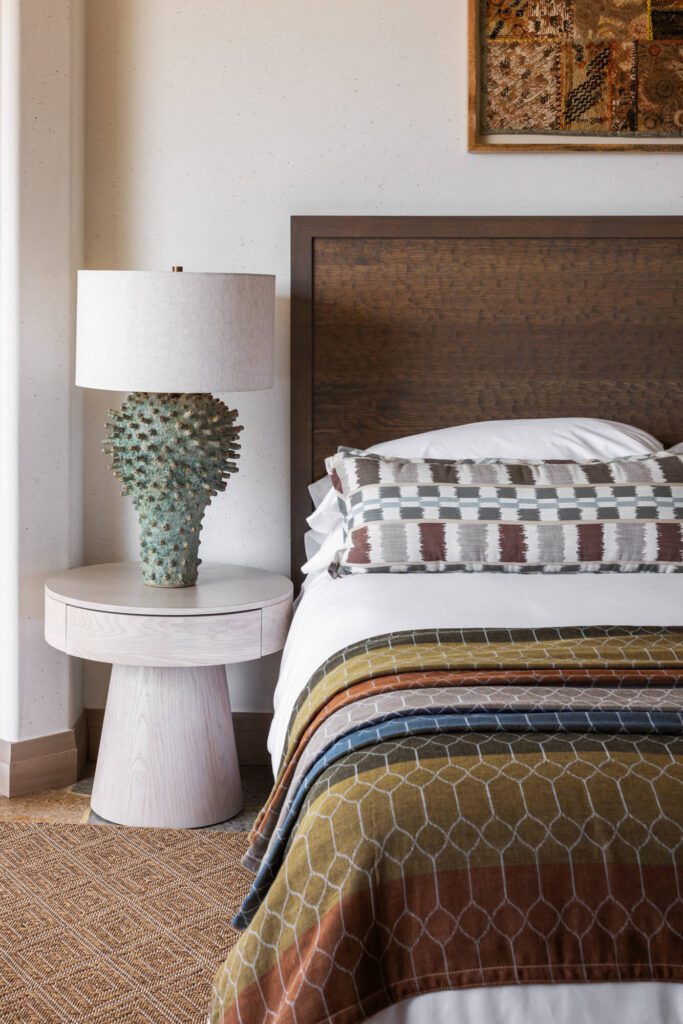 Detail of guest bedroom in Mauna Kea estate home