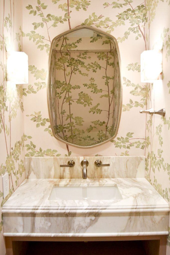 Powder room at Ranger Crescent house tour