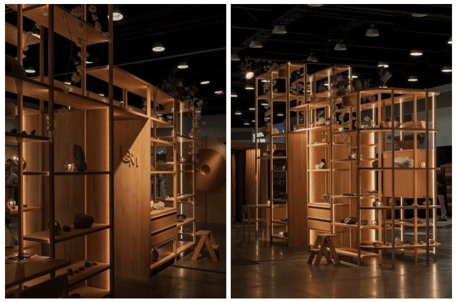 Lock and Mortice bookcase at IDS West 2025