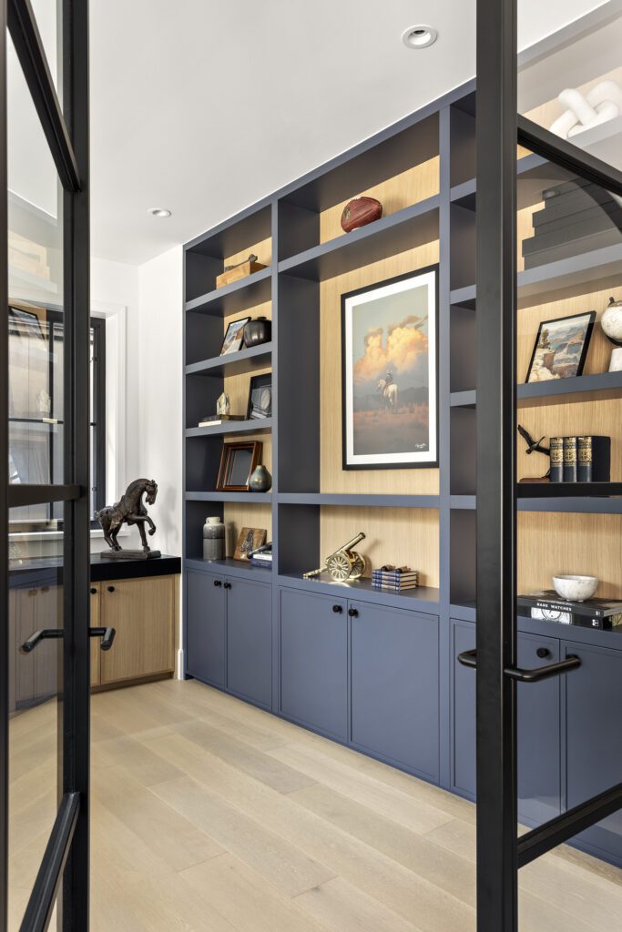 House tour of our Edgemont family home showing the office millwork